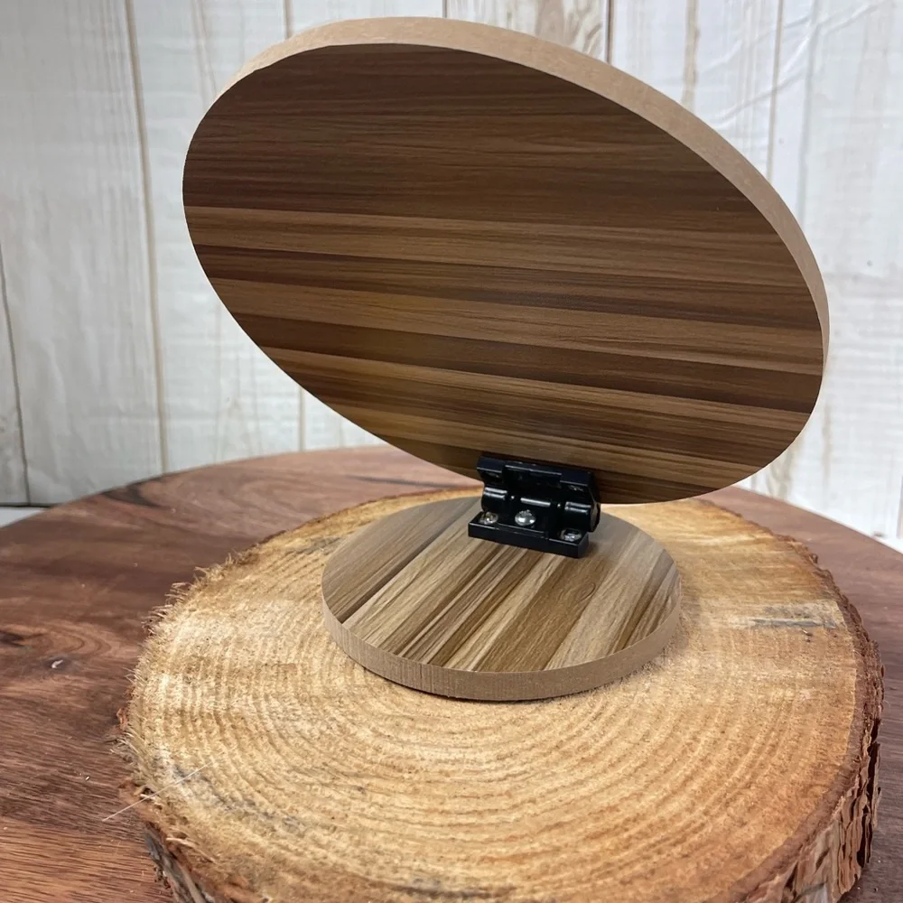 Wood Folding Vanity Mirror